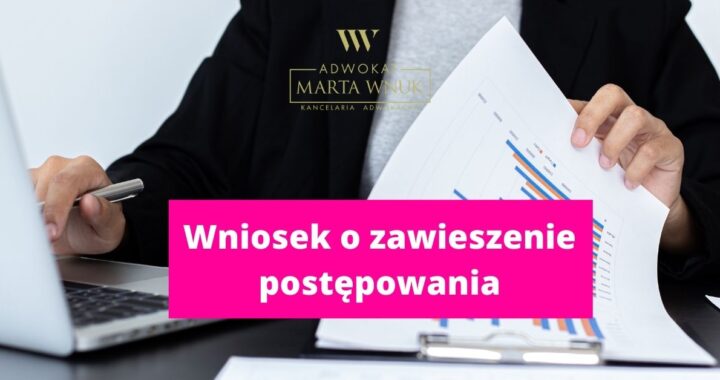 wniosek o zawieszenie postępowania wzór