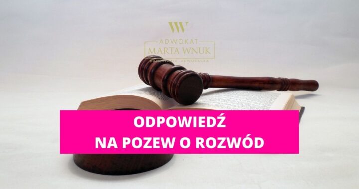 odpowiedź na pozew o rozwód wzór