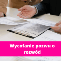 Wycofanie pozwu o rozwód
